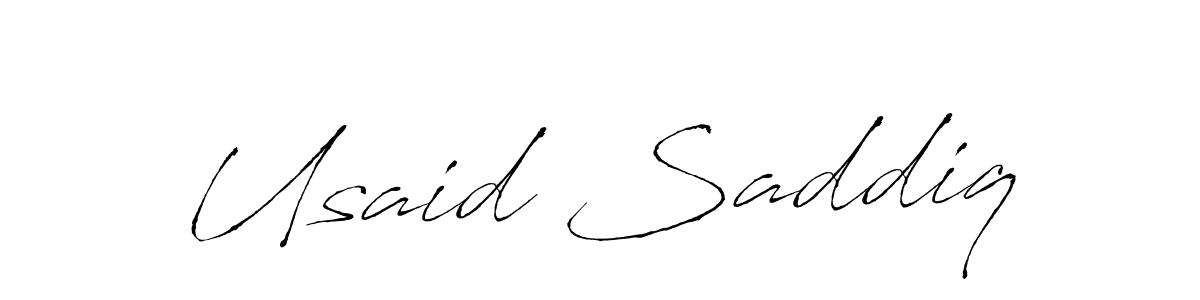 Also You can easily find your signature by using the search form. We will create Usaid Saddiq name handwritten signature images for you free of cost using Antro_Vectra sign style. Usaid Saddiq signature style 6 images and pictures png