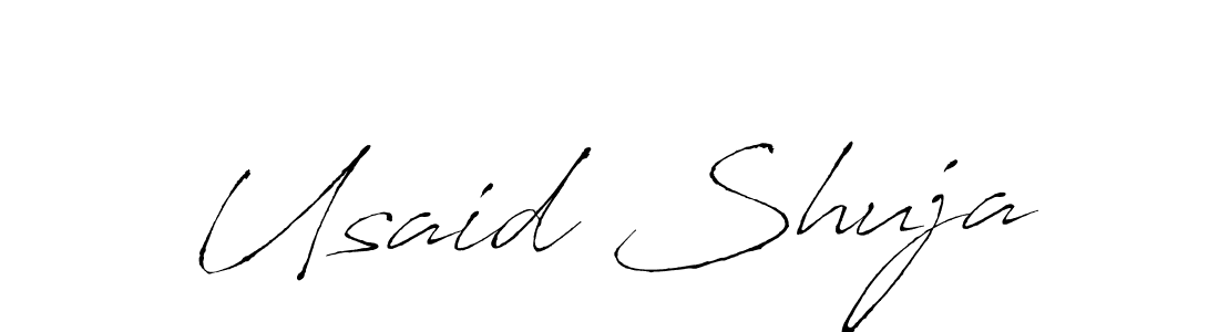It looks lik you need a new signature style for name Usaid Shuja. Design unique handwritten (Antro_Vectra) signature with our free signature maker in just a few clicks. Usaid Shuja signature style 6 images and pictures png
