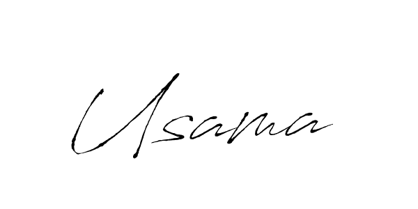 Make a beautiful signature design for name Usama . With this signature (Antro_Vectra) style, you can create a handwritten signature for free. Usama  signature style 6 images and pictures png