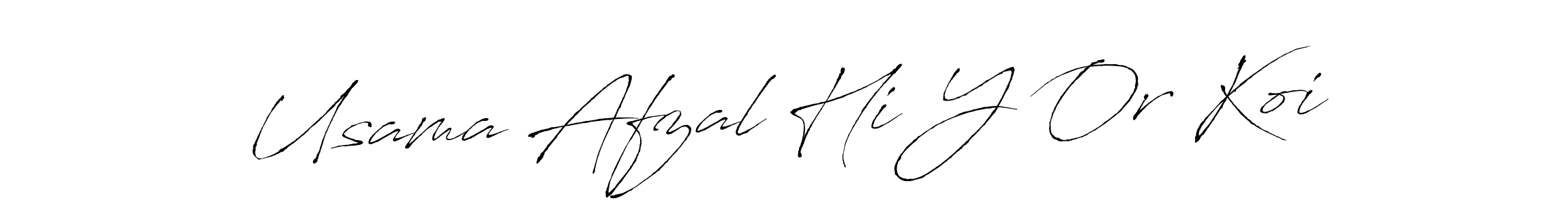 Create a beautiful signature design for name Usama Afzal Hi Y Or Koi. With this signature (Antro_Vectra) fonts, you can make a handwritten signature for free. Usama Afzal Hi Y Or Koi signature style 6 images and pictures png
