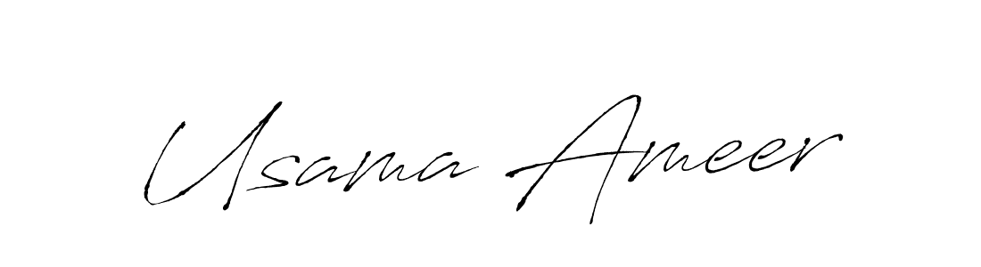 Also You can easily find your signature by using the search form. We will create Usama Ameer name handwritten signature images for you free of cost using Antro_Vectra sign style. Usama Ameer signature style 6 images and pictures png