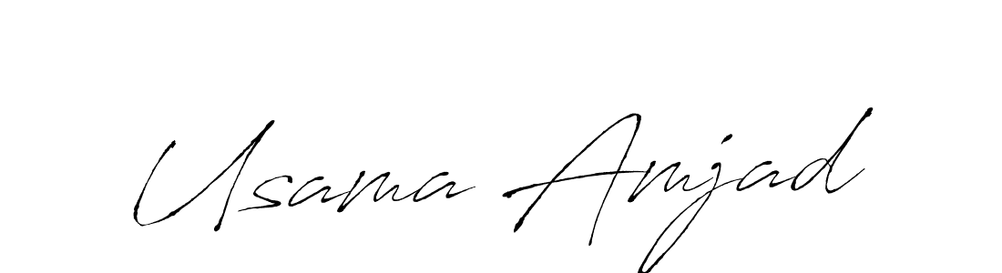 Antro_Vectra is a professional signature style that is perfect for those who want to add a touch of class to their signature. It is also a great choice for those who want to make their signature more unique. Get Usama Amjad name to fancy signature for free. Usama Amjad signature style 6 images and pictures png