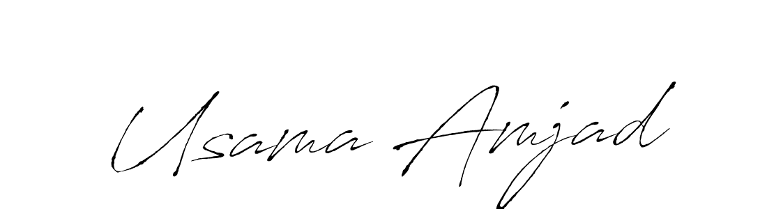 Antro_Vectra is a professional signature style that is perfect for those who want to add a touch of class to their signature. It is also a great choice for those who want to make their signature more unique. Get Usama Amjad name to fancy signature for free. Usama Amjad signature style 6 images and pictures png