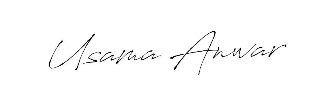 Design your own signature with our free online signature maker. With this signature software, you can create a handwritten (Antro_Vectra) signature for name Usama Anwar. Usama Anwar signature style 6 images and pictures png