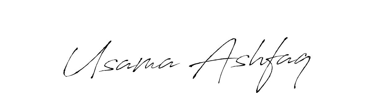 Design your own signature with our free online signature maker. With this signature software, you can create a handwritten (Antro_Vectra) signature for name Usama Ashfaq. Usama Ashfaq signature style 6 images and pictures png