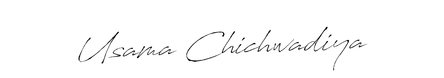 Create a beautiful signature design for name Usama Chichwadiya. With this signature (Antro_Vectra) fonts, you can make a handwritten signature for free. Usama Chichwadiya signature style 6 images and pictures png