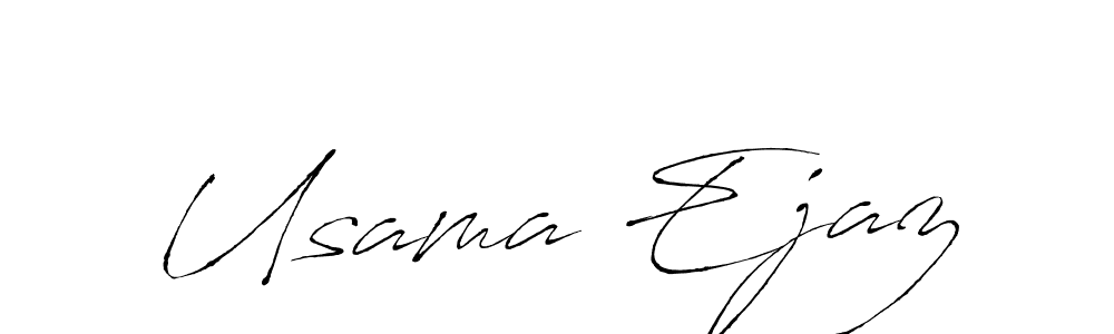 Also we have Usama Ejaz name is the best signature style. Create professional handwritten signature collection using Antro_Vectra autograph style. Usama Ejaz signature style 6 images and pictures png