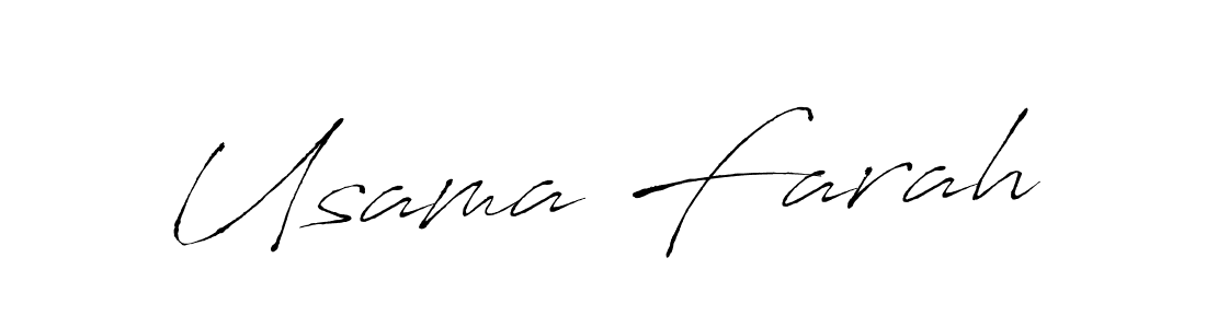 The best way (Antro_Vectra) to make a short signature is to pick only two or three words in your name. The name Usama Farah include a total of six letters. For converting this name. Usama Farah signature style 6 images and pictures png