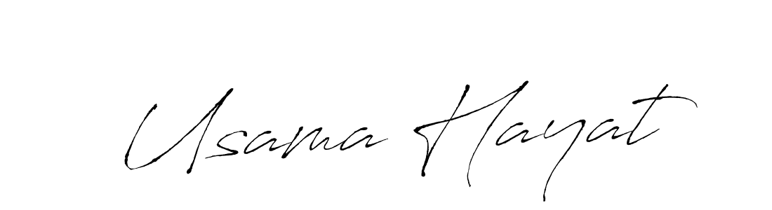 Use a signature maker to create a handwritten signature online. With this signature software, you can design (Antro_Vectra) your own signature for name Usama Hayat. Usama Hayat signature style 6 images and pictures png