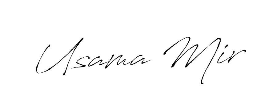 This is the best signature style for the Usama Mir name. Also you like these signature font (Antro_Vectra). Mix name signature. Usama Mir signature style 6 images and pictures png