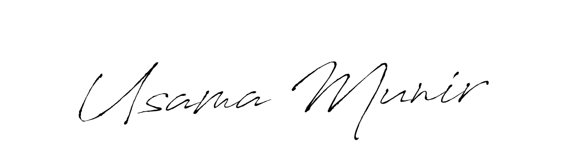 It looks lik you need a new signature style for name Usama Munir. Design unique handwritten (Antro_Vectra) signature with our free signature maker in just a few clicks. Usama Munir signature style 6 images and pictures png