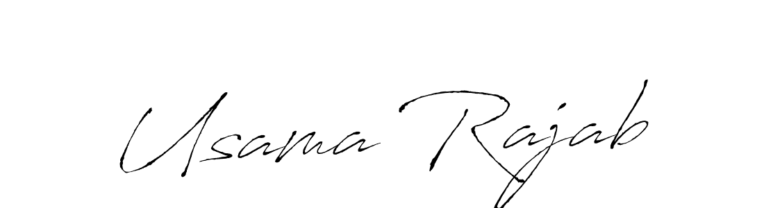 Create a beautiful signature design for name Usama Rajab. With this signature (Antro_Vectra) fonts, you can make a handwritten signature for free. Usama Rajab signature style 6 images and pictures png