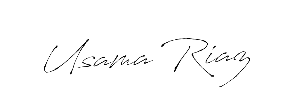 Design your own signature with our free online signature maker. With this signature software, you can create a handwritten (Antro_Vectra) signature for name Usama Riaz. Usama Riaz signature style 6 images and pictures png