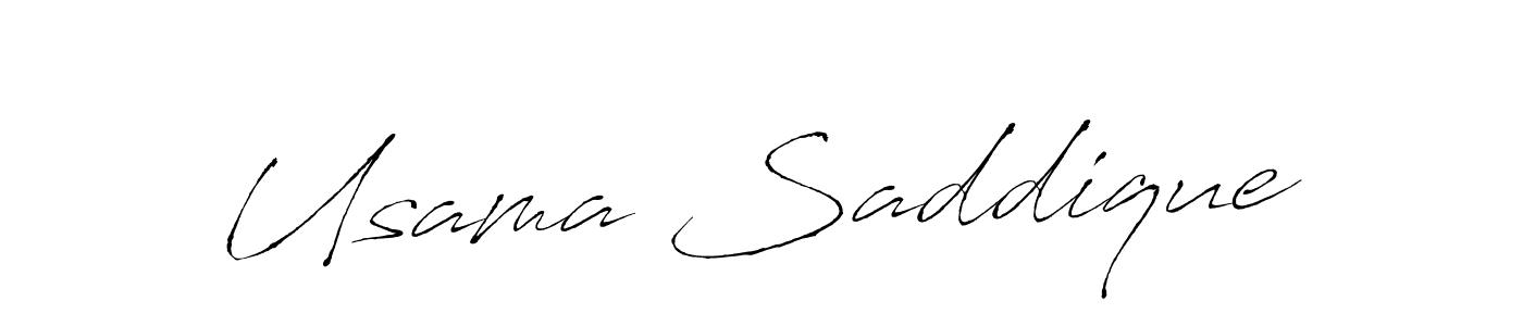 Design your own signature with our free online signature maker. With this signature software, you can create a handwritten (Antro_Vectra) signature for name Usama Saddique. Usama Saddique signature style 6 images and pictures png