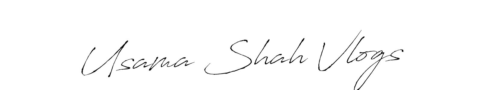The best way (Antro_Vectra) to make a short signature is to pick only two or three words in your name. The name Usama Shah Vlogs include a total of six letters. For converting this name. Usama Shah Vlogs signature style 6 images and pictures png