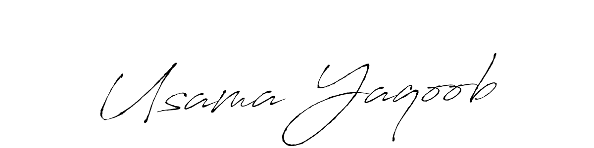 Also we have Usama Yaqoob name is the best signature style. Create professional handwritten signature collection using Antro_Vectra autograph style. Usama Yaqoob signature style 6 images and pictures png