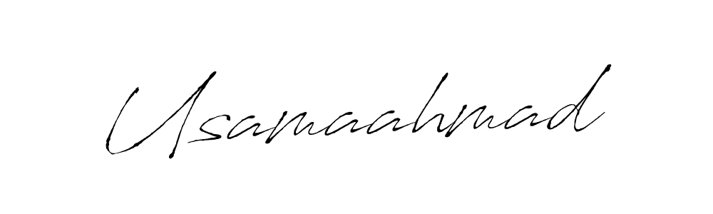 Antro_Vectra is a professional signature style that is perfect for those who want to add a touch of class to their signature. It is also a great choice for those who want to make their signature more unique. Get Usamaahmad name to fancy signature for free. Usamaahmad signature style 6 images and pictures png