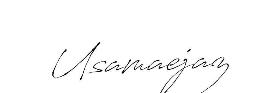 The best way (Antro_Vectra) to make a short signature is to pick only two or three words in your name. The name Usamaejaz include a total of six letters. For converting this name. Usamaejaz signature style 6 images and pictures png