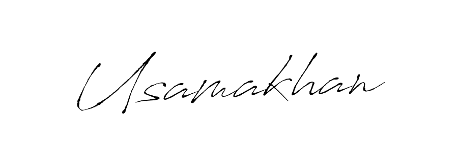 Design your own signature with our free online signature maker. With this signature software, you can create a handwritten (Antro_Vectra) signature for name Usamakhan. Usamakhan signature style 6 images and pictures png