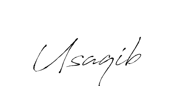You should practise on your own different ways (Antro_Vectra) to write your name (Usaqib) in signature. don't let someone else do it for you. Usaqib signature style 6 images and pictures png