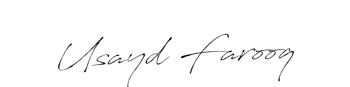 You should practise on your own different ways (Antro_Vectra) to write your name (Usayd Farooq) in signature. don't let someone else do it for you. Usayd Farooq signature style 6 images and pictures png