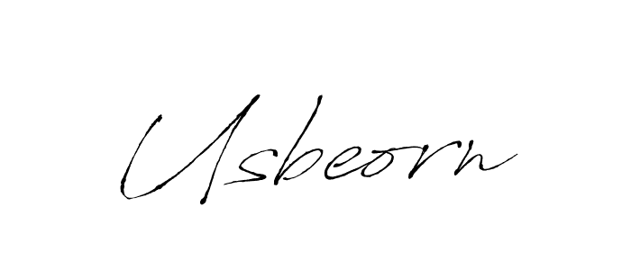 Design your own signature with our free online signature maker. With this signature software, you can create a handwritten (Antro_Vectra) signature for name Usbeorn. Usbeorn signature style 6 images and pictures png