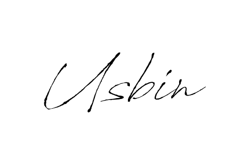 How to make Usbin signature? Antro_Vectra is a professional autograph style. Create handwritten signature for Usbin name. Usbin signature style 6 images and pictures png