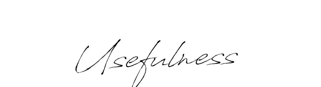 It looks lik you need a new signature style for name Usefulness . Design unique handwritten (Antro_Vectra) signature with our free signature maker in just a few clicks. Usefulness  signature style 6 images and pictures png