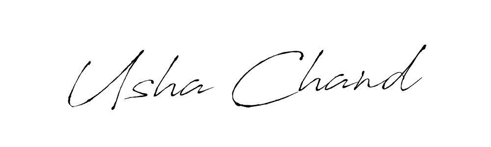 How to make Usha Chand signature? Antro_Vectra is a professional autograph style. Create handwritten signature for Usha Chand name. Usha Chand signature style 6 images and pictures png