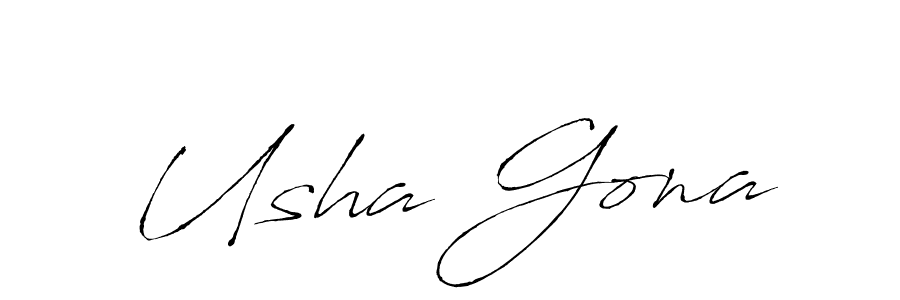 Best and Professional Signature Style for Usha Gona. Antro_Vectra Best Signature Style Collection. Usha Gona signature style 6 images and pictures png
