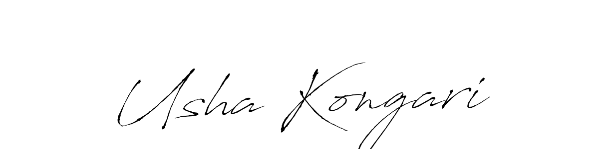Similarly Antro_Vectra is the best handwritten signature design. Signature creator online .You can use it as an online autograph creator for name Usha Kongari. Usha Kongari signature style 6 images and pictures png