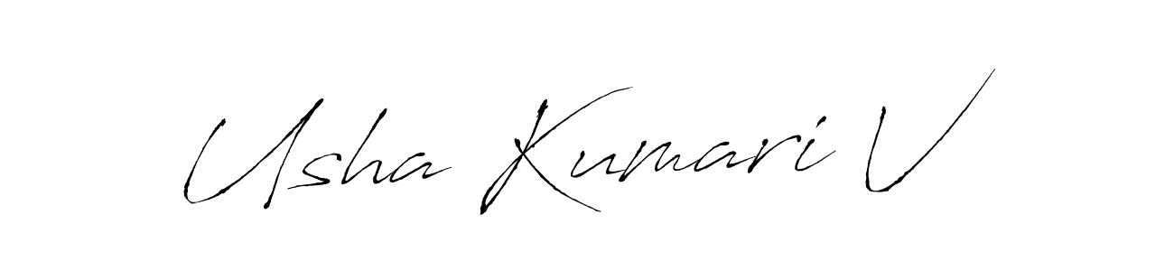 Make a beautiful signature design for name Usha Kumari V. Use this online signature maker to create a handwritten signature for free. Usha Kumari V signature style 6 images and pictures png