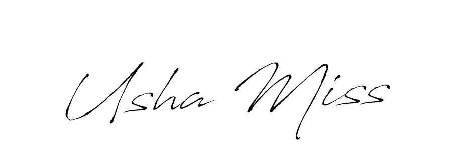 Antro_Vectra is a professional signature style that is perfect for those who want to add a touch of class to their signature. It is also a great choice for those who want to make their signature more unique. Get Usha Miss name to fancy signature for free. Usha Miss signature style 6 images and pictures png