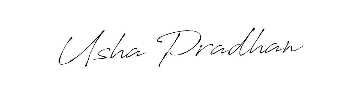 Use a signature maker to create a handwritten signature online. With this signature software, you can design (Antro_Vectra) your own signature for name Usha Pradhan. Usha Pradhan signature style 6 images and pictures png