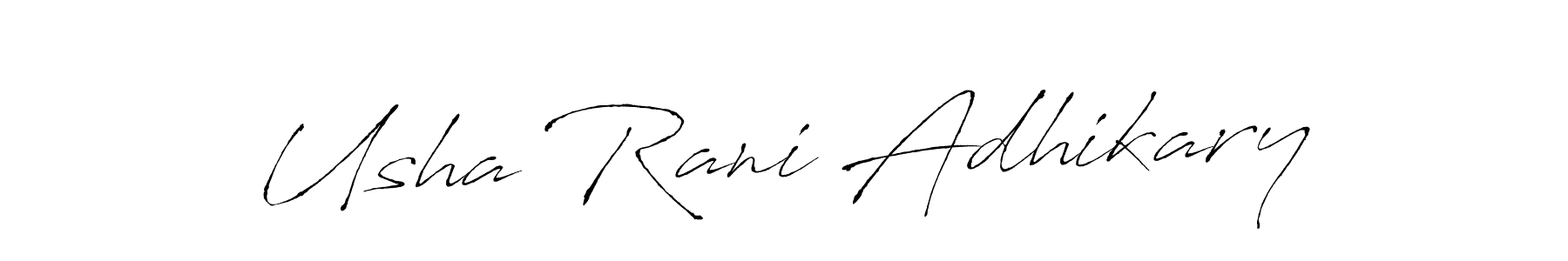 See photos of Usha Rani Adhikary official signature by Spectra . Check more albums & portfolios. Read reviews & check more about Antro_Vectra font. Usha Rani Adhikary signature style 6 images and pictures png