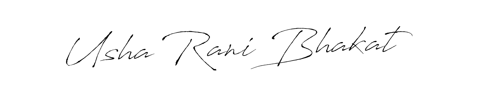 It looks lik you need a new signature style for name Usha Rani Bhakat. Design unique handwritten (Antro_Vectra) signature with our free signature maker in just a few clicks. Usha Rani Bhakat signature style 6 images and pictures png