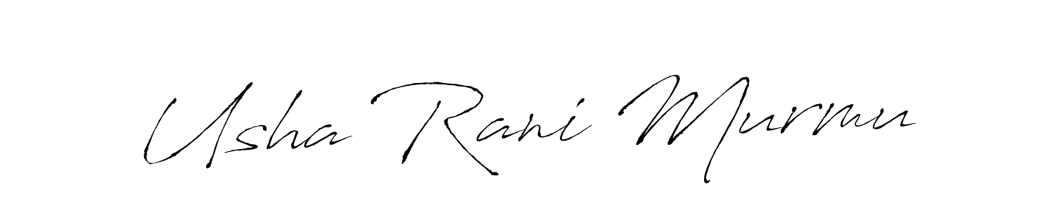 Design your own signature with our free online signature maker. With this signature software, you can create a handwritten (Antro_Vectra) signature for name Usha Rani Murmu. Usha Rani Murmu signature style 6 images and pictures png