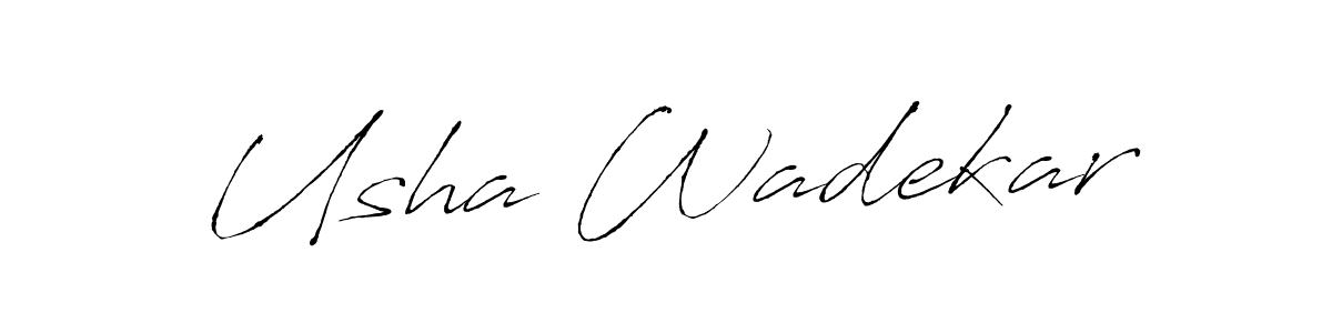You should practise on your own different ways (Antro_Vectra) to write your name (Usha Wadekar) in signature. don't let someone else do it for you. Usha Wadekar signature style 6 images and pictures png