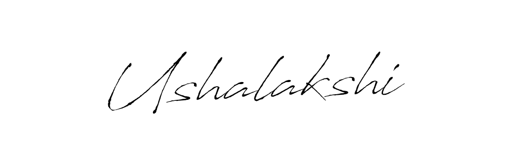 Use a signature maker to create a handwritten signature online. With this signature software, you can design (Antro_Vectra) your own signature for name Ushalakshi. Ushalakshi signature style 6 images and pictures png