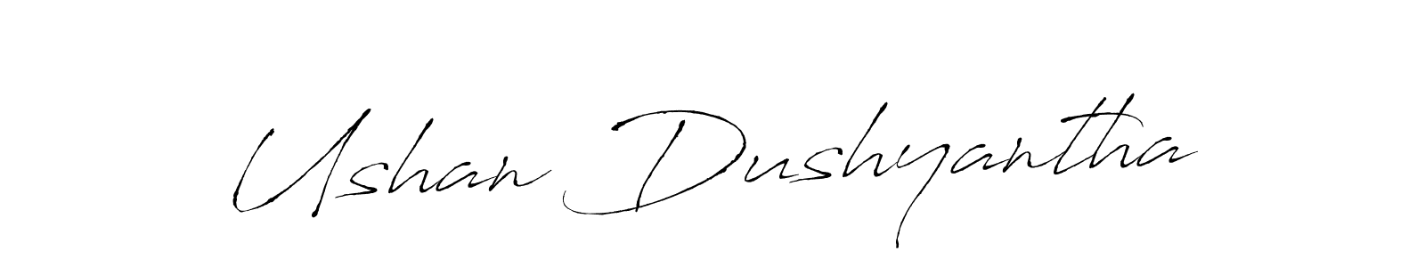 Similarly Antro_Vectra is the best handwritten signature design. Signature creator online .You can use it as an online autograph creator for name Ushan Dushyantha. Ushan Dushyantha signature style 6 images and pictures png