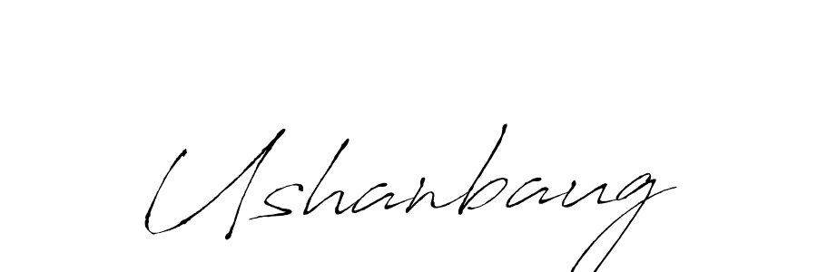 How to make Ushanbaug name signature. Use Antro_Vectra style for creating short signs online. This is the latest handwritten sign. Ushanbaug signature style 6 images and pictures png