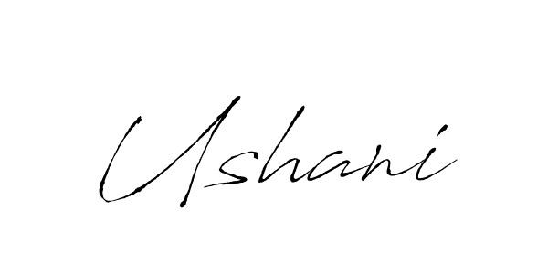 Ushani stylish signature style. Best Handwritten Sign (Antro_Vectra) for my name. Handwritten Signature Collection Ideas for my name Ushani. Ushani signature style 6 images and pictures png
