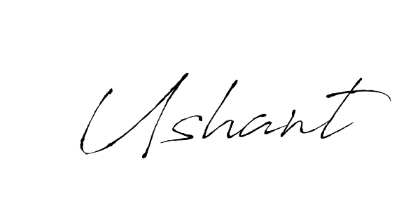 The best way (Antro_Vectra) to make a short signature is to pick only two or three words in your name. The name Ushant include a total of six letters. For converting this name. Ushant signature style 6 images and pictures png