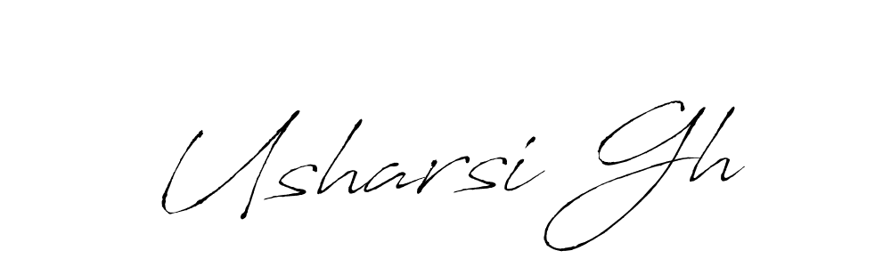 Here are the top 10 professional signature styles for the name Usharsi Gh. These are the best autograph styles you can use for your name. Usharsi Gh signature style 6 images and pictures png