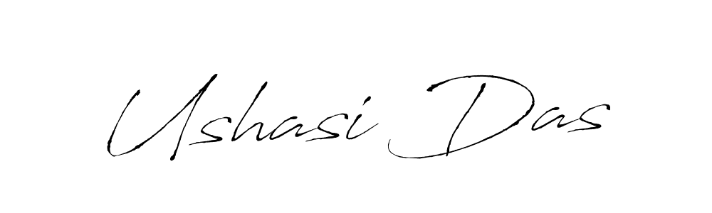 You should practise on your own different ways (Antro_Vectra) to write your name (Ushasi Das) in signature. don't let someone else do it for you. Ushasi Das signature style 6 images and pictures png