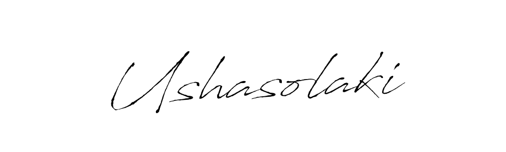 if you are searching for the best signature style for your name Ushasolaki. so please give up your signature search. here we have designed multiple signature styles  using Antro_Vectra. Ushasolaki signature style 6 images and pictures png