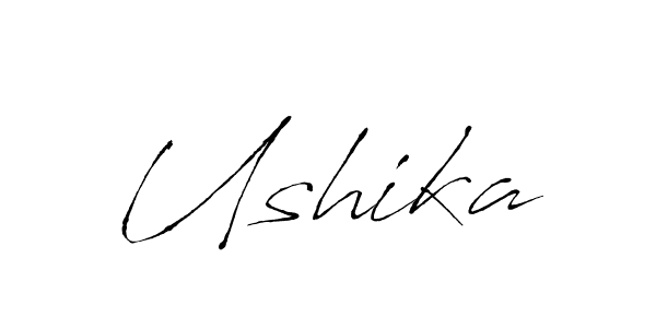 The best way (Antro_Vectra) to make a short signature is to pick only two or three words in your name. The name Ushika include a total of six letters. For converting this name. Ushika signature style 6 images and pictures png