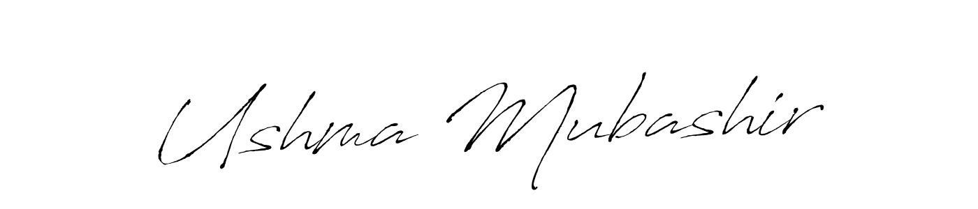 Also we have Ushma Mubashir name is the best signature style. Create professional handwritten signature collection using Antro_Vectra autograph style. Ushma Mubashir signature style 6 images and pictures png