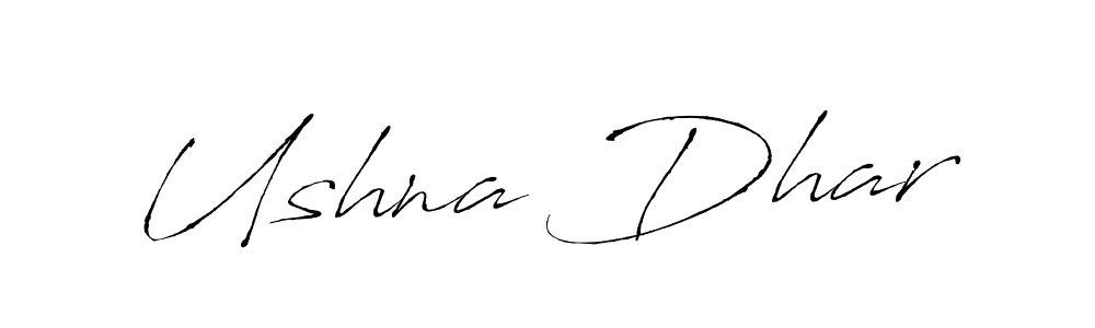 Make a beautiful signature design for name Ushna Dhar. Use this online signature maker to create a handwritten signature for free. Ushna Dhar signature style 6 images and pictures png