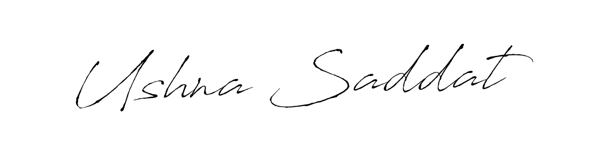Similarly Antro_Vectra is the best handwritten signature design. Signature creator online .You can use it as an online autograph creator for name Ushna Saddat. Ushna Saddat signature style 6 images and pictures png